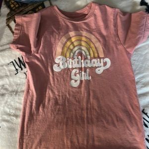 Birthday girl, pink shirt